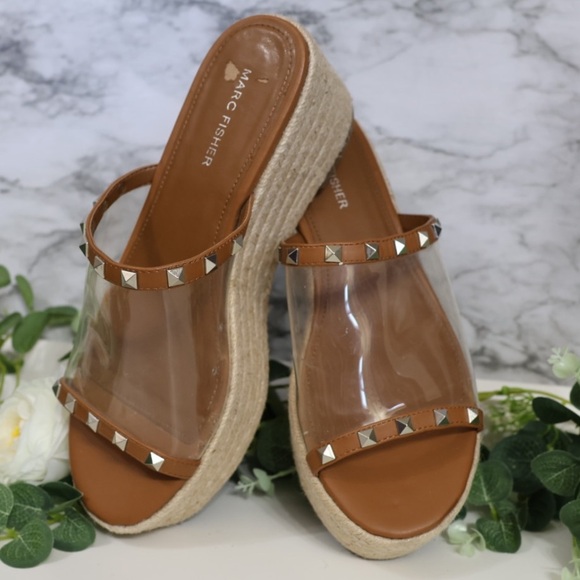 MARC FISHER STUDDED CLEAR STRAP ESPADRILLE SANDAL IN
BRMLL/913 - Picture 2 of 9